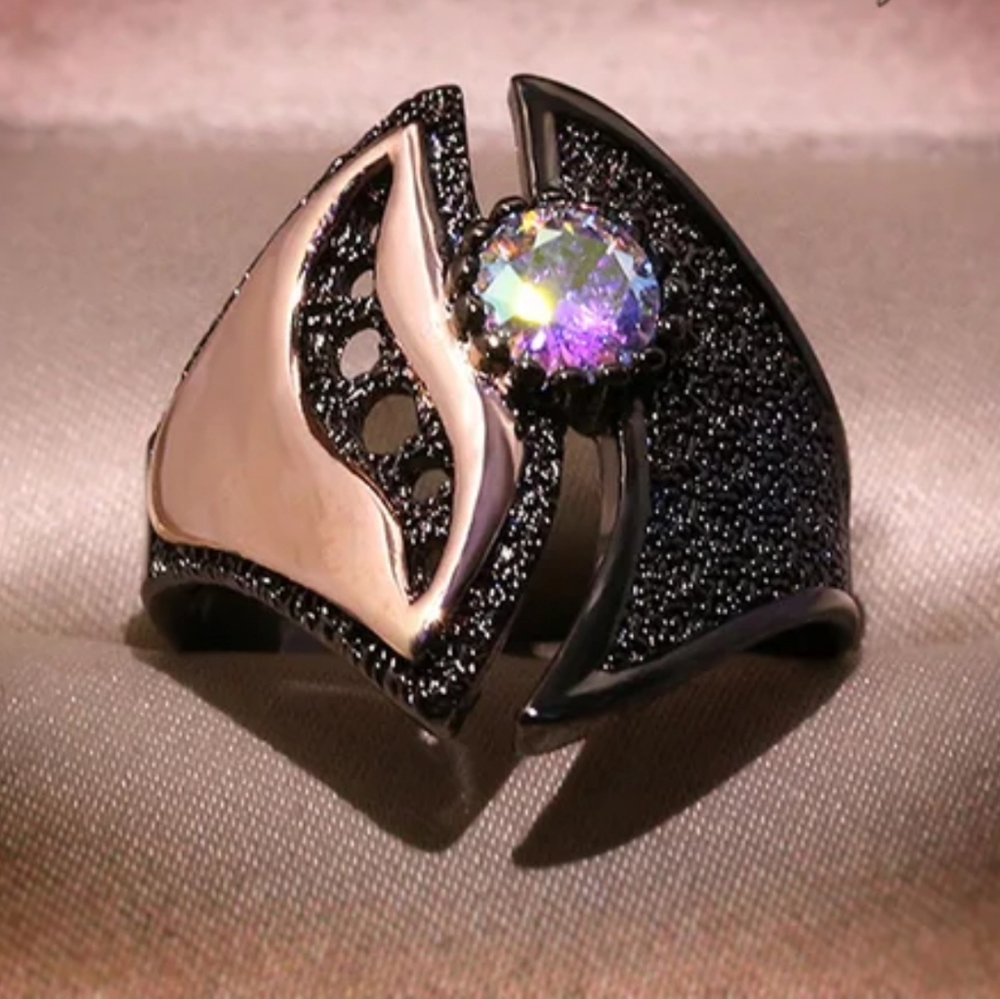 SOLD Luxury 2-tone Geometric Ring